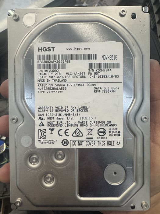 HDD 3.5  1TB  2TB  3TB 4TB  _%100 ZDRAVO