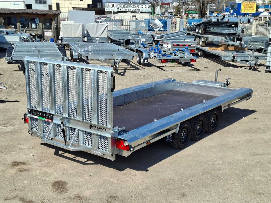 НОВО ремарке за строителна техника Vlemmix MT480 3500kg (3x1800kg)