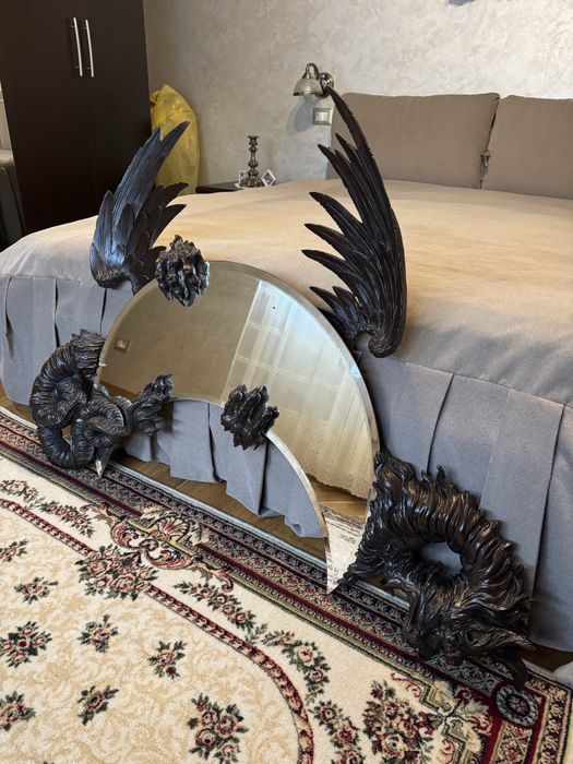 Oglinda Lemn Trandafir