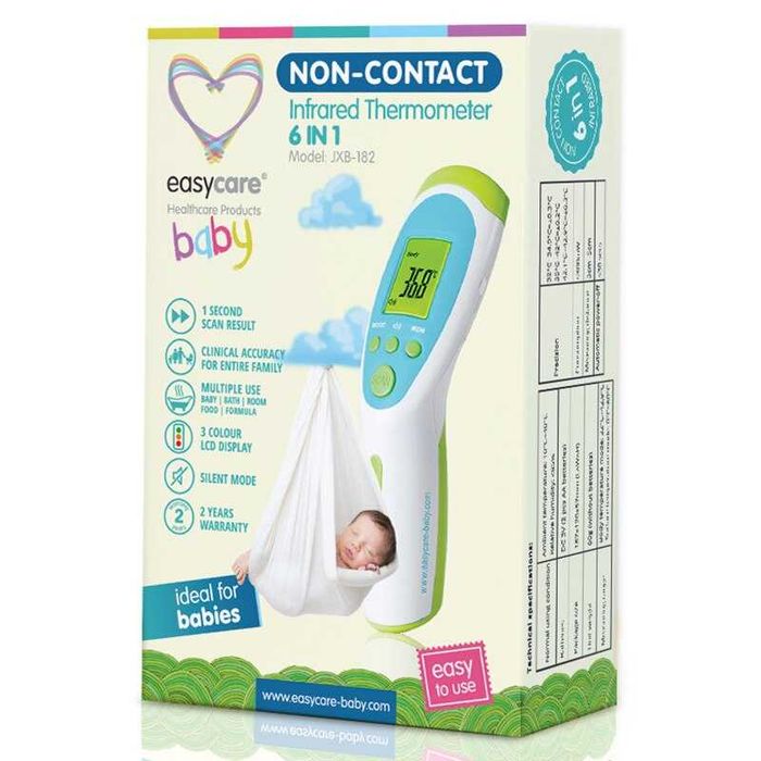 Termometru non-contact multifunctional 6 in 1 EASYCARE Baby, cu infrarosu, albastru