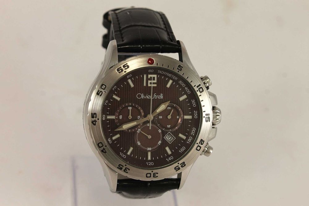 OLIVIER STRELLI Мъжки Стоманен Часовник Хронограф