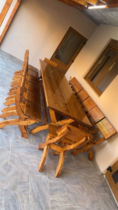 Set mobilier( masa,banca,scaun) foisor, terasa, filigorie