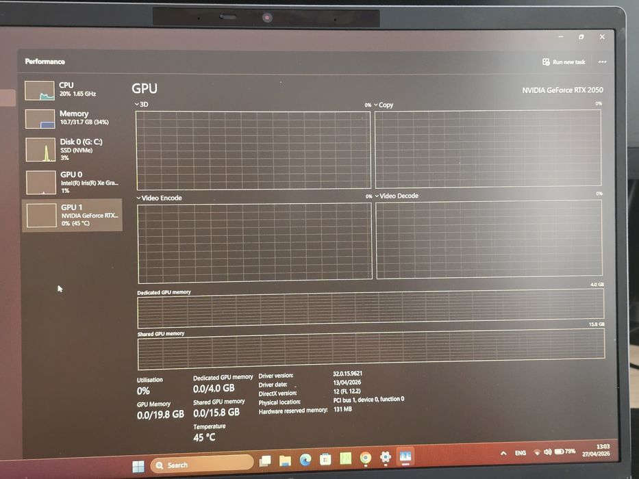 Acer TravelMate P416 – Performanță Premium | i7 Gen 13 | 32GB RAM | RTX 2050 | Baterie 95%