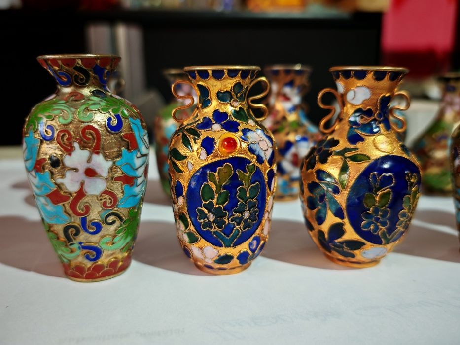 Cloisonne vase chinezești