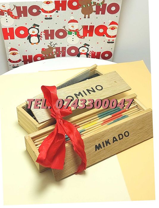 Pachet Cadou  Joc Marocoo mikadoSi Domino  Transport Gratuit