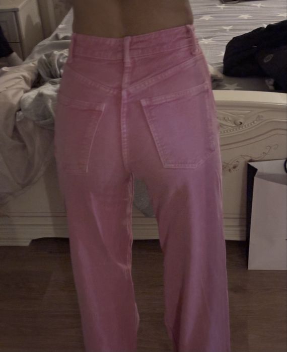 розовые джинсы Zara
