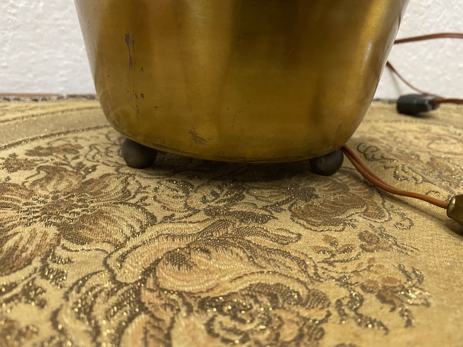 Стара френска лампа от месинг