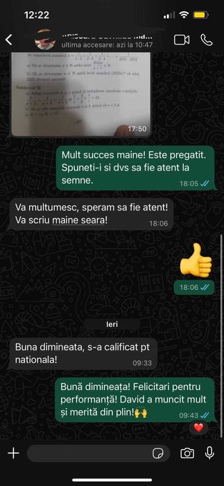 Meditații Matematică - Clasele 9-12 și pregătire Bacalaureat