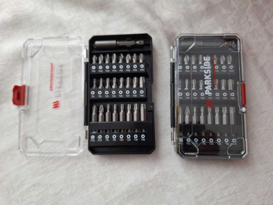 Trusa cu BITI si accesoriu fixare bormasina Parkside