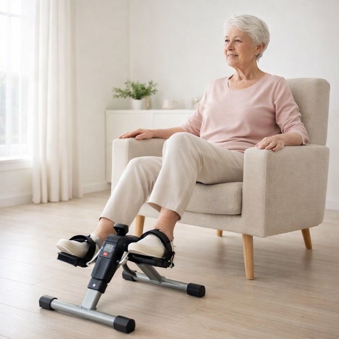 Мини велотренажёр для дома — складной педальный тренажёр