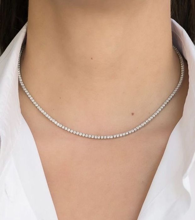 Колье (серебро/муассаниты)