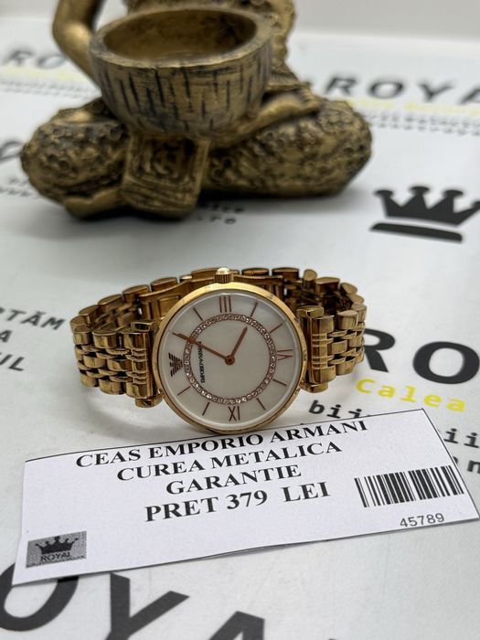 Amanet Royal : Ceas Emporio Armani / Curea Metalica / Garantie