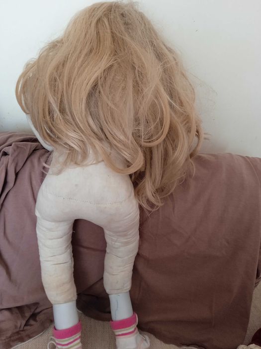 Кукла старинна 65 см порцеланова + дрехи