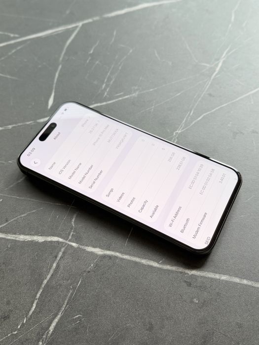 IPhone 15 Pro Max Black Titanium 256GB