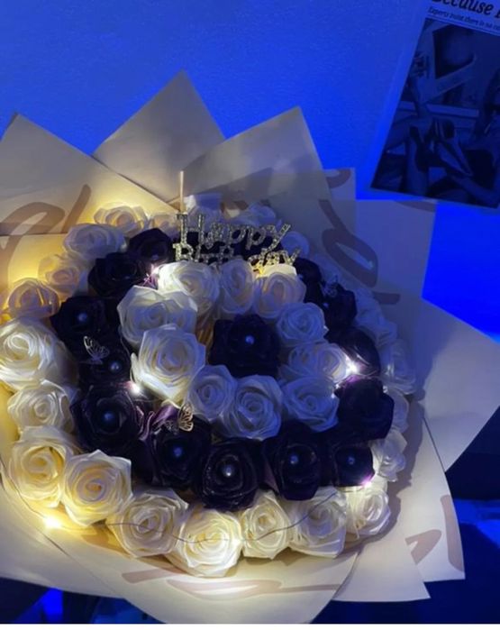 Trandafiri din satin