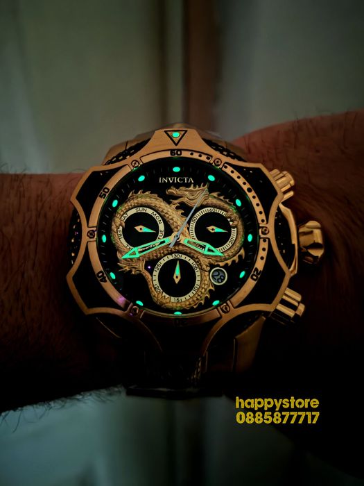 часовник INVICTA Venom Dragon Gold 52 mm, Инвикта нов