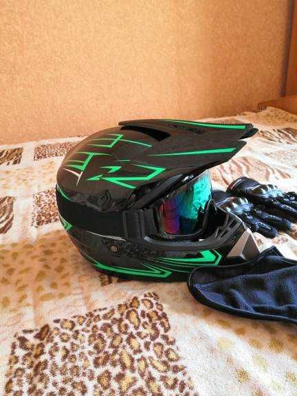 Casti moto off road/atv/enduro +Ochelari+Manusi +cagula