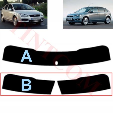 Ford Focus (5 врати, хечбек, 05 - 11) - Фолио за затъмняване на стъкла