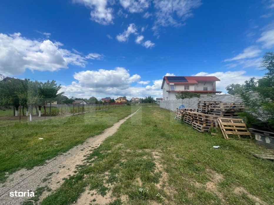 Teren intravilan, 1231 mp, dubla deschidere, zona Preajba