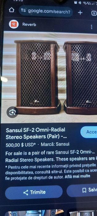 Boxe RARE Sansui sf 2 omniradiale