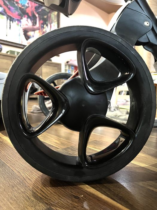 Детска количка Stokke Xplory V5 / Черно шаси / Light Grey Melange