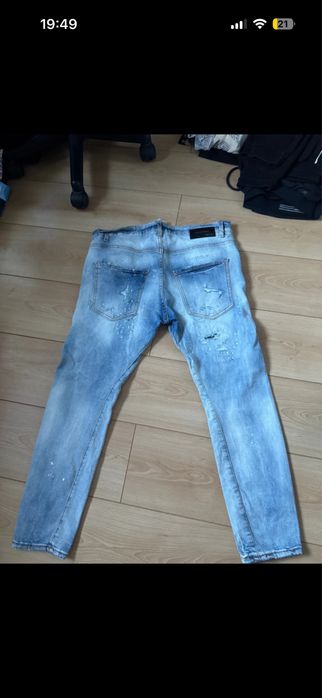 Blugi alabstru deschis - Ripped