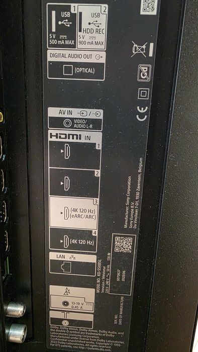 ТВ Sony KD-55X85L за ремонт