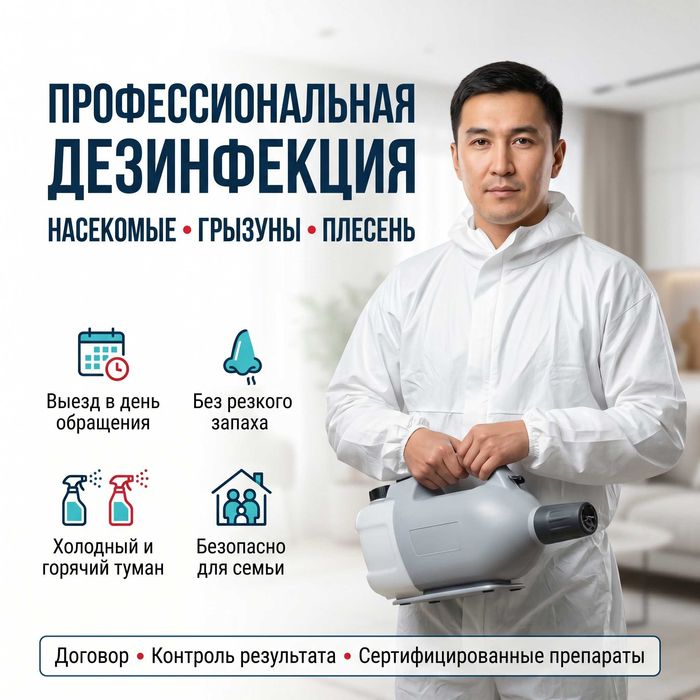 Профессиональная дезинфекция помещений