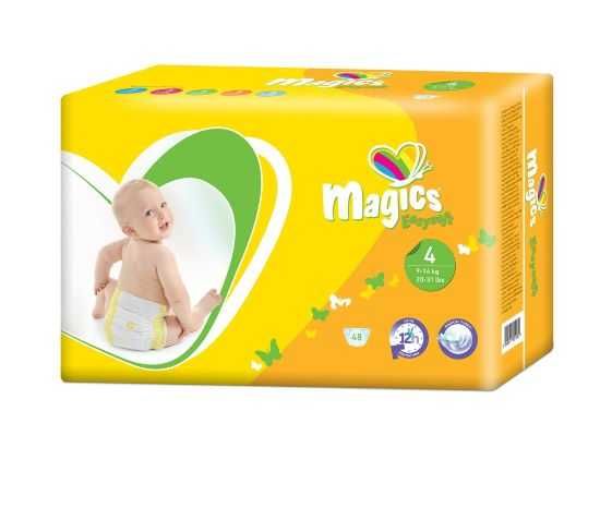Scutece Magics Easysoft Marime 4 Maxi, 9-14 kg, 48 bucati/ pachet
