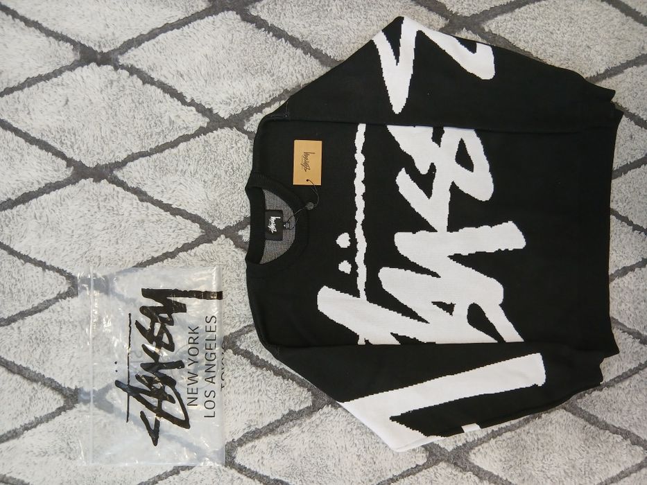 Bluza Neagră Stüssy - mărimea M - NOU