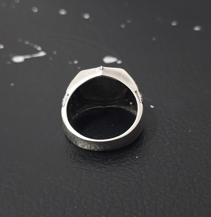 Inel Argint 925 Model Busolă / Signet Ring - Design Vintage