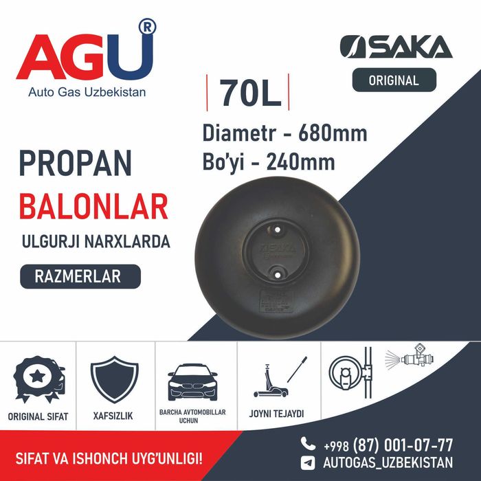 AGU Ulgurji narxlarda turkiya propan balonlari