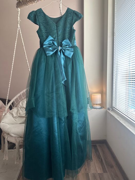 Официална детска дълга рокля Doniceta 158 см.