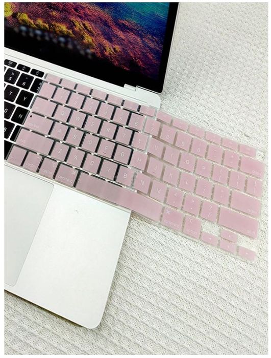 Калъф за US MacBook клавиатура Розов / 2020 Air 13 A2179 A2337
