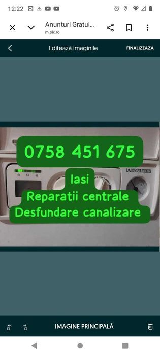 Reparatii centrale termice - montaj instalatii sanitare Iasi