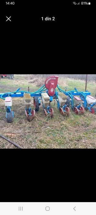 Semănătoare Monosem pe 6 rânduri.