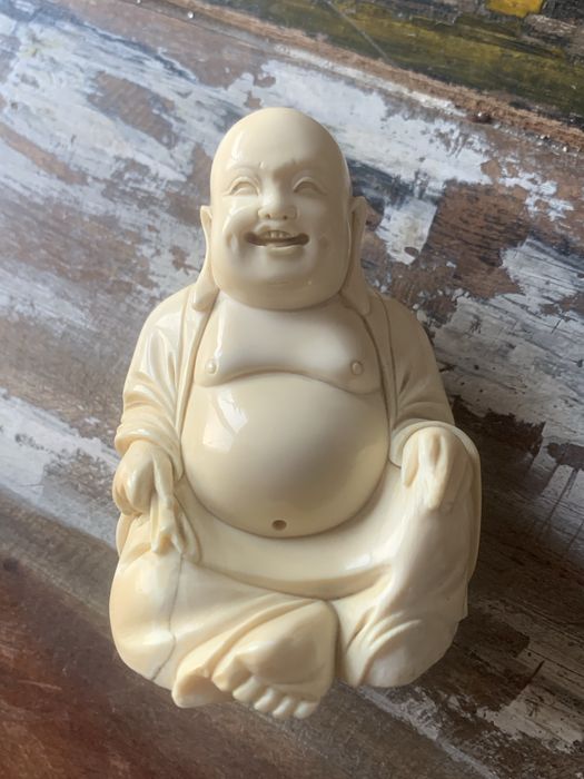 Стара китайска фигура Буда, кост