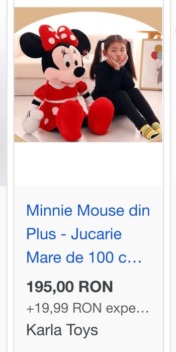 Minnie rosie 1 metru