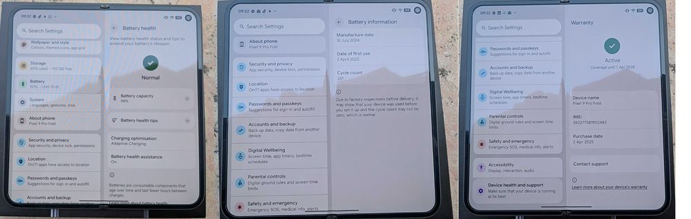 Google Pixel 9 Pro Fold 256GB, stare buna + huse