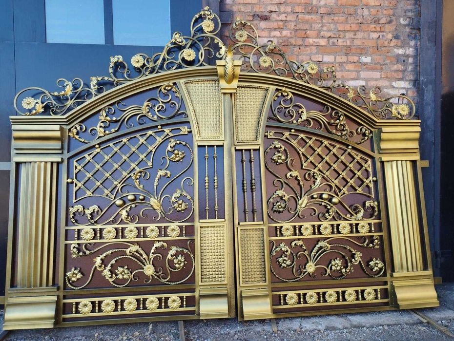 Ворота кованные большие 3D