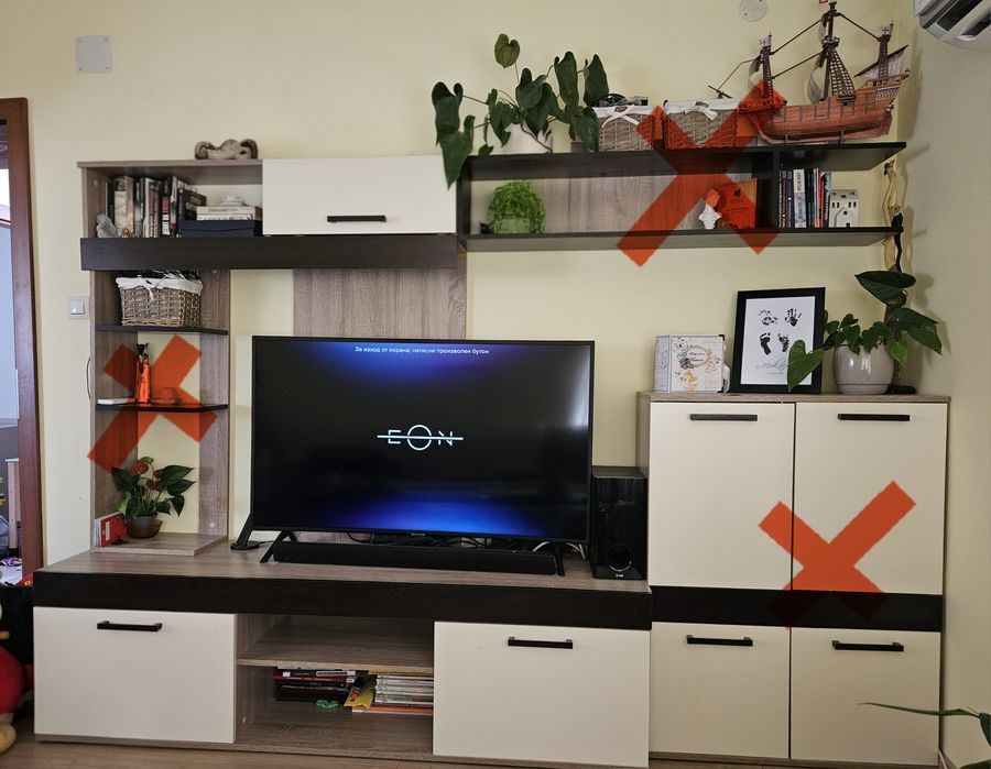 Тв шкаф 180см и рафт