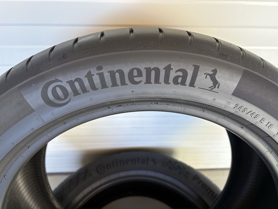 2бр летни гуми 245/45/18/Continental premiumContact7/dot4824/4мм грайф