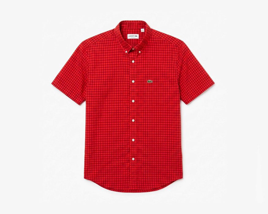 LACOSTE Оригинална мъжка риза с къс ръкав размер М