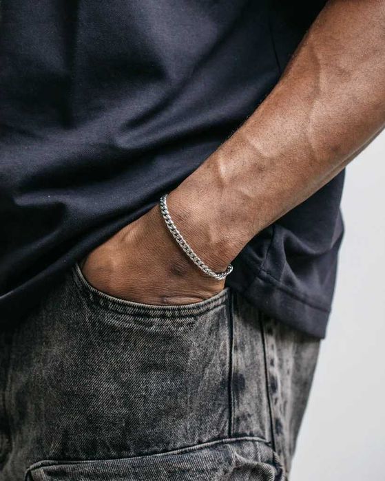 стоманена гривна плетка Маями 5мм - стоманена верига Miami 5mm