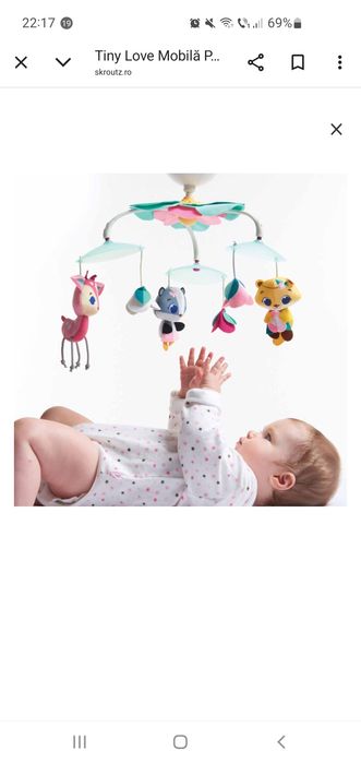 Carusel muzical pentru bebelusi