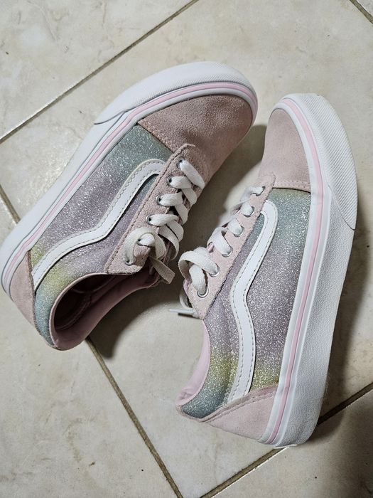 Adidasi Vans fetite roz piele naturală nr.33