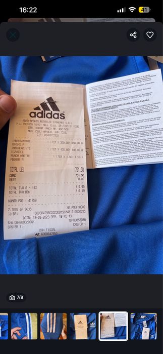 pantaloni adidas noi cu bon fiscal OFERTA!