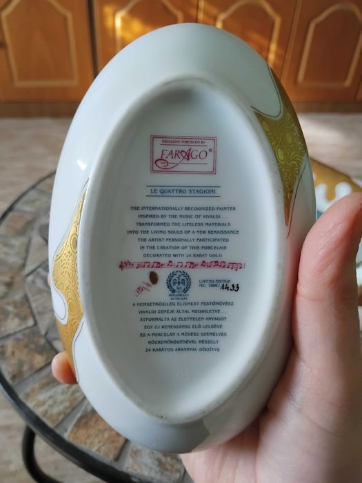 Bomboniera si Scrumiera Portelan Hollohazi