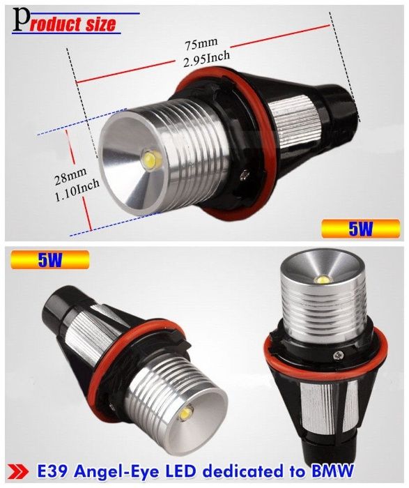 Диоди за оригинални ангелски очи за BMW Е39 Е53 Е60 Е65 Е61 Е63
