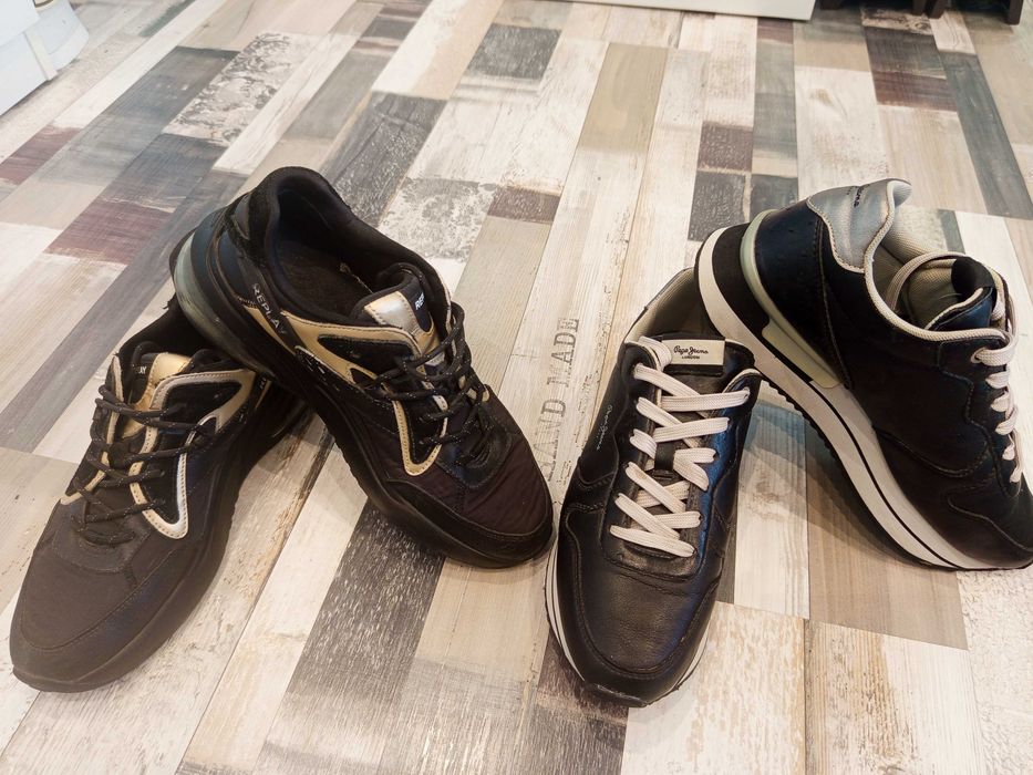 Pepe jeans и Replay - два чифта обувки